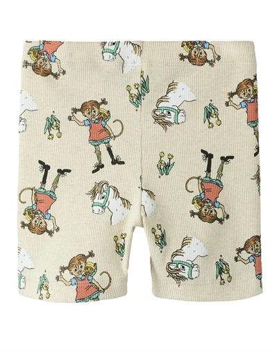 Name it - NMFMara Pippi Shorts Leggings - Peyote Melange